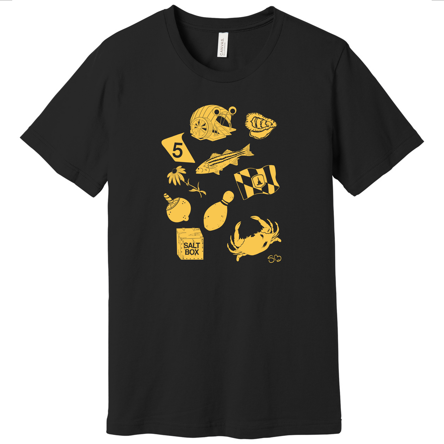 Baltimore Icons Unisex Tee - Designed by Sarah Bolton