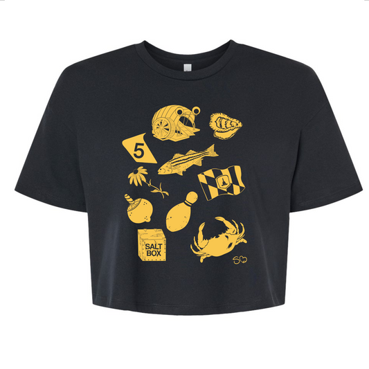 Baltimore Icons Unisex Crop Tee - Designed by Sarah Bolton